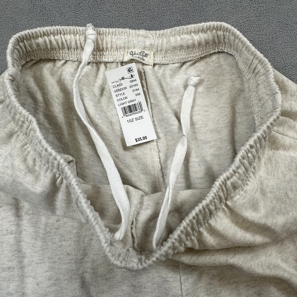 Melville 1 Size Womens Sweatpants Light Gray Drawstring - Picture 3 of 9